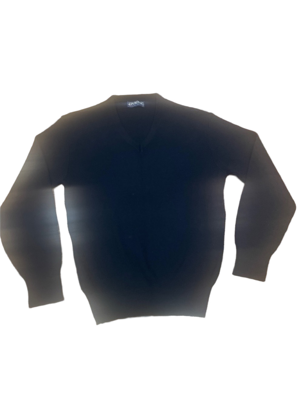 Puritan Black V-Neck Men's Sweater